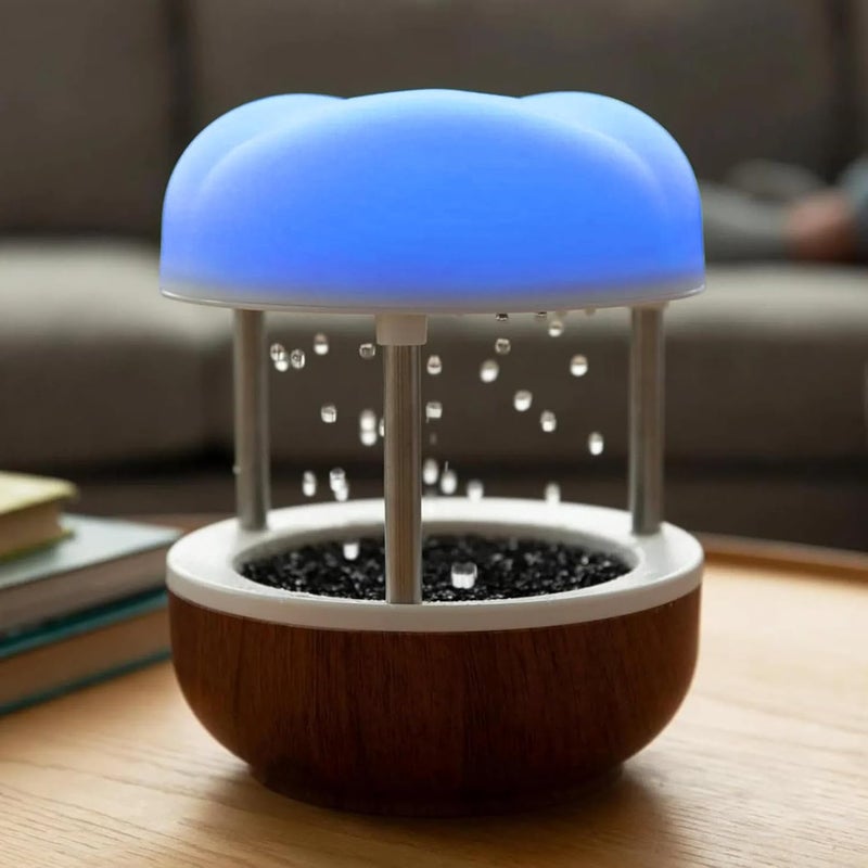 Mindsight ‘Calming Cloud’ Tabletop Water Fountain | Quiet Pump | Splash Resistant | Zen & Nature Décor | Promotes Focus, Stress Relief, Productivity, Sleep | Reminder to Pause & Reset | Desk Accessory - Image 1